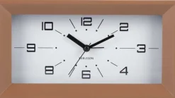 Réveil matin rectangulaire Lujo (Marron)