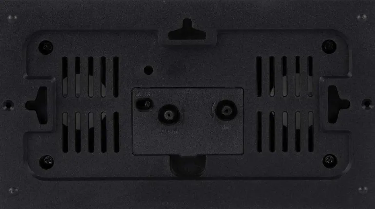 Réveil matin rectangulaire Lujo (Noir)