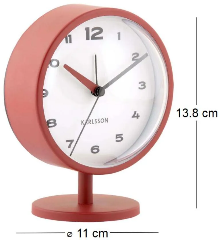 Réveil à poser Brisk Dome (Rouge)
