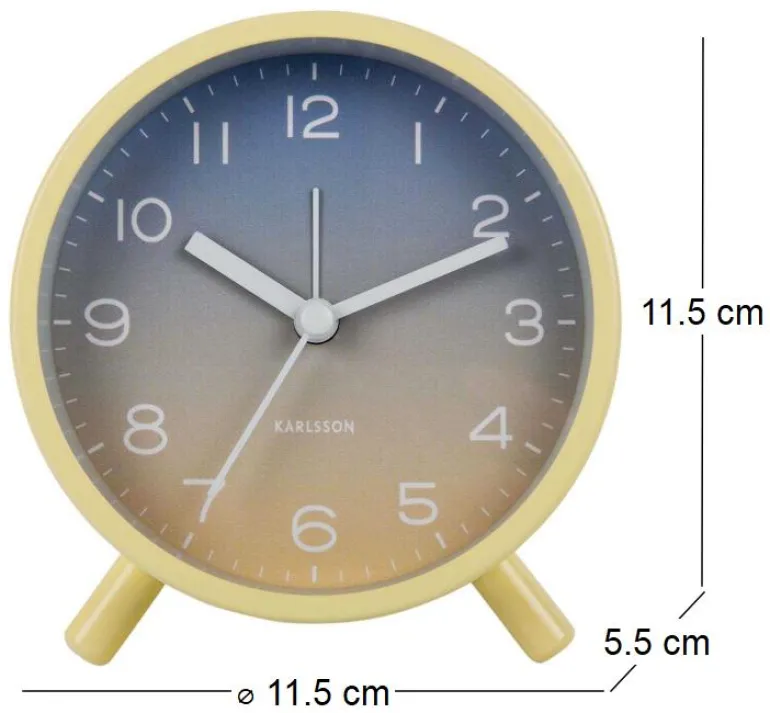 Réveil à poser Gradient (Jaune)