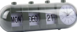 Réveil Retro Tube Calendar Flip (Vert)