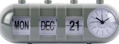 Réveil Retro Tube Calendar Flip (Vert)
