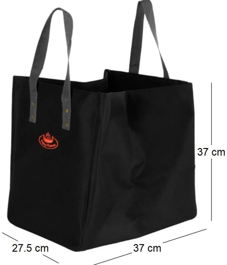 Sac à bûche en tissu Flames
