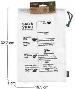 Sac gradué réutilisable Green attitude