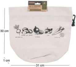 Sac à légumes réutilisable Eco concept (Lot de 3)