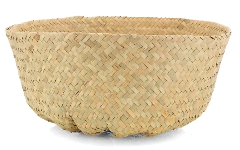 Sac rond en jonc de mer pliant (Diamètre 35 cm)