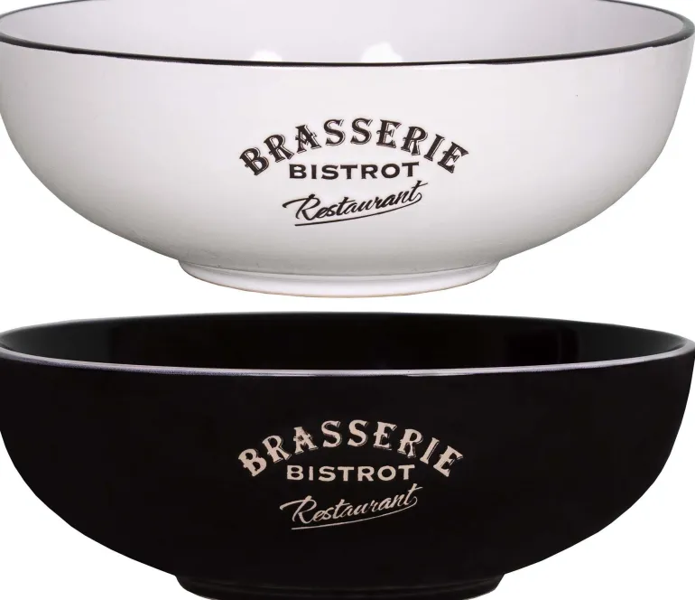 Saladiers en grès Brasserie bistrot (Lot de 2)