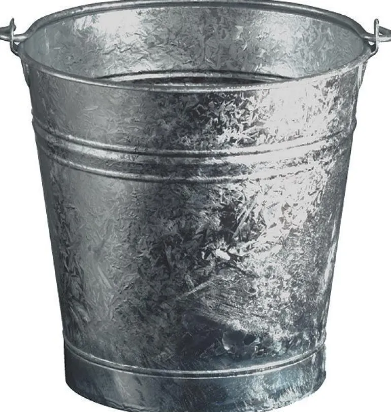 Seau en acier galvanisé (13 litres)
