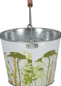 Seau en métal avec décor Herbe (5 litres)