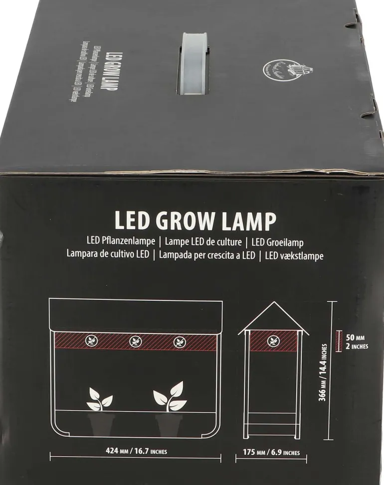 Serre avec lampe de croissance design (Noir)