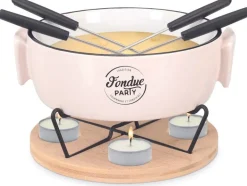 Service à fondue à la bougie 4 personnes