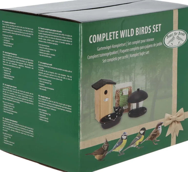 Set abri mangeoire et graines oiseaux (Pour oiseaux du jardin)