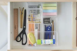 Set de 2 boîtes de rangement empilables Tower (24 x 8 x 7,2 cm)