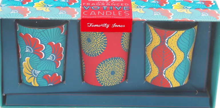 Set de 3 bougies parfumées Votives Batik
