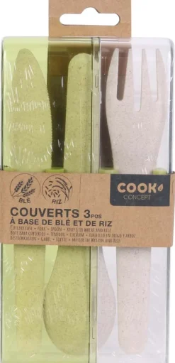 Set de couverts à emporter Eco concept (Lot de 2) (Vert)