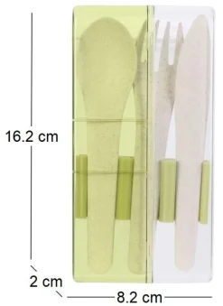 Set de couverts à emporter Eco concept (Vert)