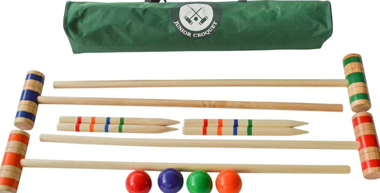 Set de croquet enfant en bois