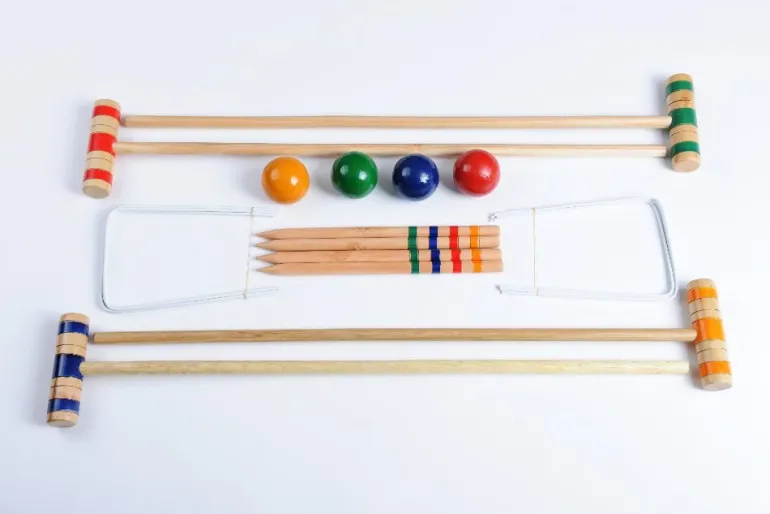 Set de croquet enfant en bois