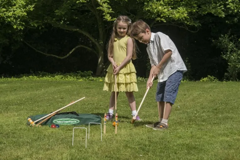 Set de croquet enfant en bois