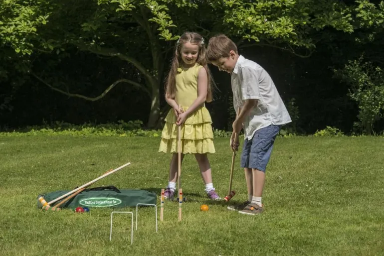 Set de croquet enfant en bois