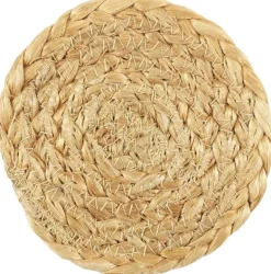Set de 4 dessous de verre en jute 10 cm