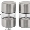 Set de 2 minis moulins sel et poivre en inox