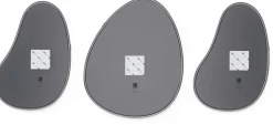 Set de 3 miroirs finition métallique Hubba