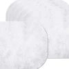 Set de table bords arrondis effet marbre 45 x 33 cm (Lot de 6)