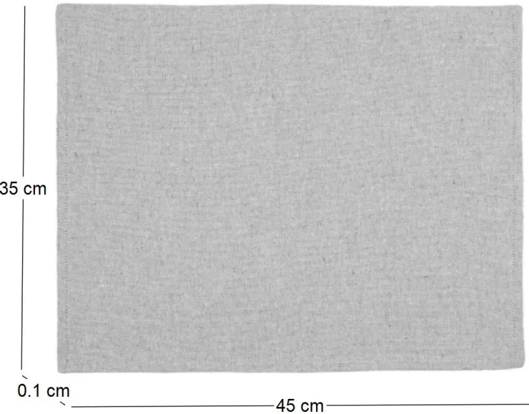 Set de table en coton Black forest 35 x 45 cm (Lot de 6) (Vert olive)