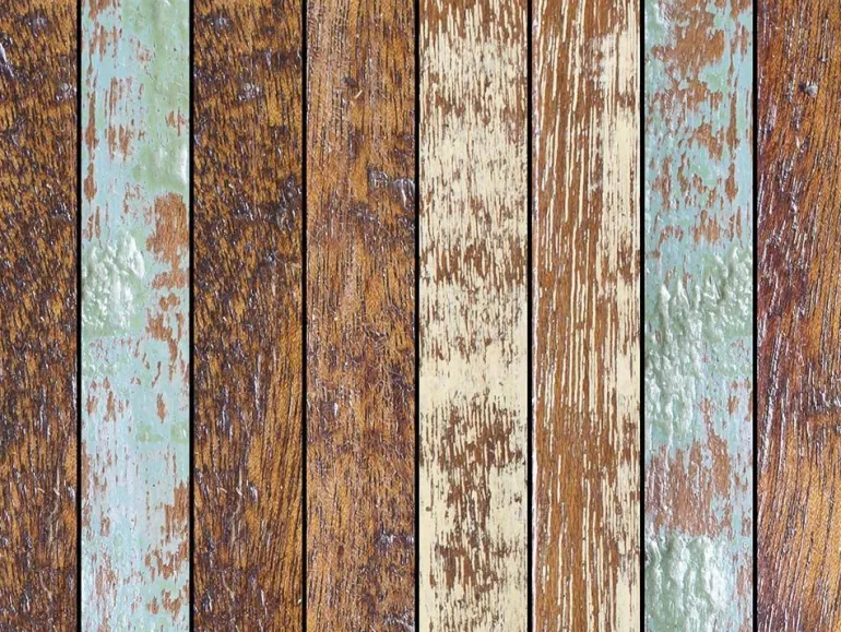 Set de table en vinyle Plancher en bois (Lot de 6)