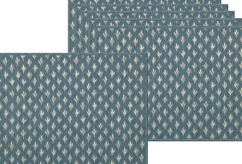 Set de table en vinyle 40 x 30 cm (Lot de 6) (Feuilles)
