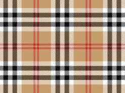 Set de table en vinyle 40 x 30 cm (Lot de 6) (Motif tartan)