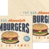 Set de table en vinyle 40 x 30 cm (Lot de 6) (Imprimé hamburgers)