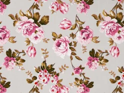 Set de table en vinyle 40 x 30 cm (Lot de 6) (Roses fond beige)