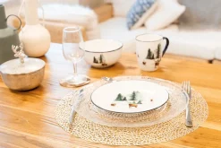 Sets de table en vinyle Fête (lot de 6) (Doré 2)