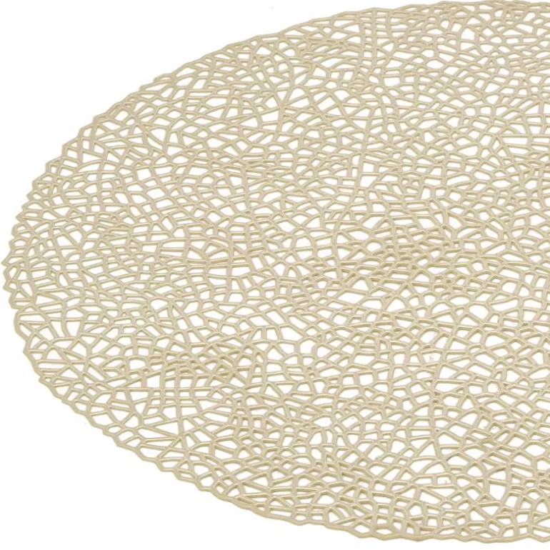Sets de table en vinyle Fête (lot de 6) (Doré 2)