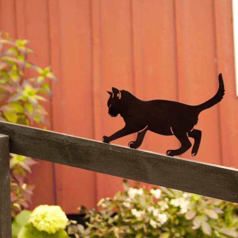 Silhouette animal en métal Garden (Chat)