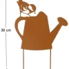 Silhouette arrosoir sur pique en fonte 23 x 36 cm
