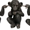 Singes sages en résine 67 cm (Lot de 3)