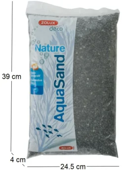Sol décoratif Aquasand basalte noir 5kg