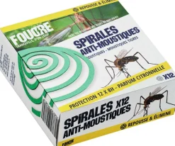 Spirales antimoustiques insecticides et répulsives (Unitaire)