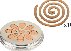 Spirales citronelle dans brûleur en métal (Lot de 6)