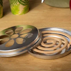 Spirales citronelle dans brûleur en métal (Unitaire)