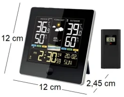 Station météo électronique avec capteur extérieur sans fil