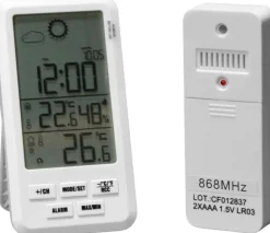 Station météo électronique petit format avec capteur