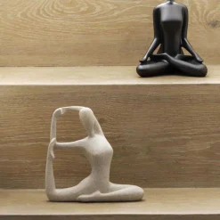 Statue en polyrésine Yoga Bow (Gris clair)