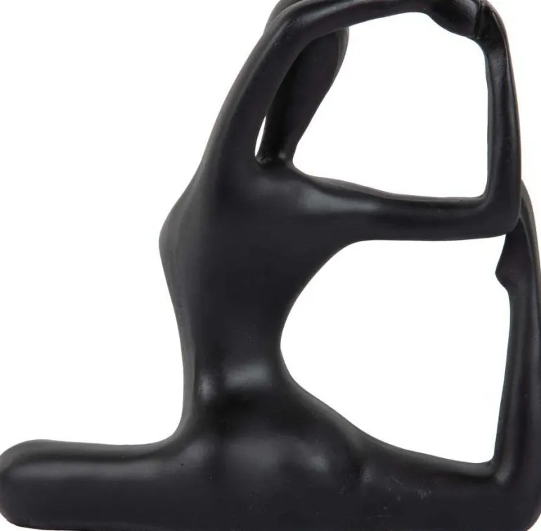 Statue en polyrésine Yoga Bow (Noir)
