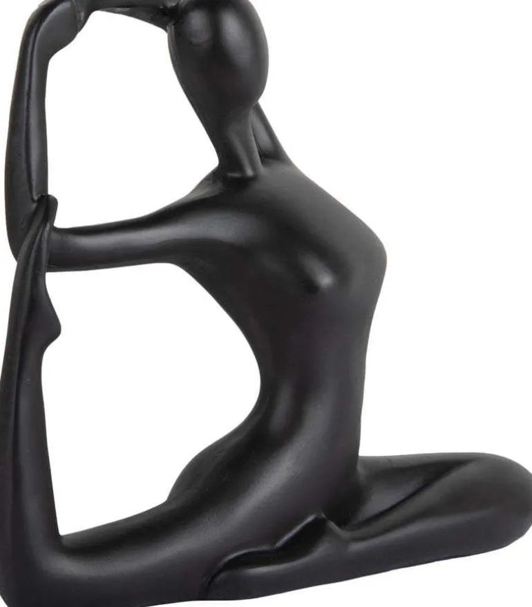 Statue en polyrésine Yoga Bow (Noir)