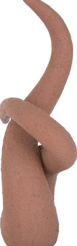 Statue en résine Art knot (Orange terracotta)