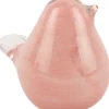 Statue en verre Fat Bird 9 x 6 x 8 cm (Rose pâle)